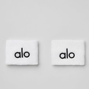 ALO Yoga Kids White Sweatbands